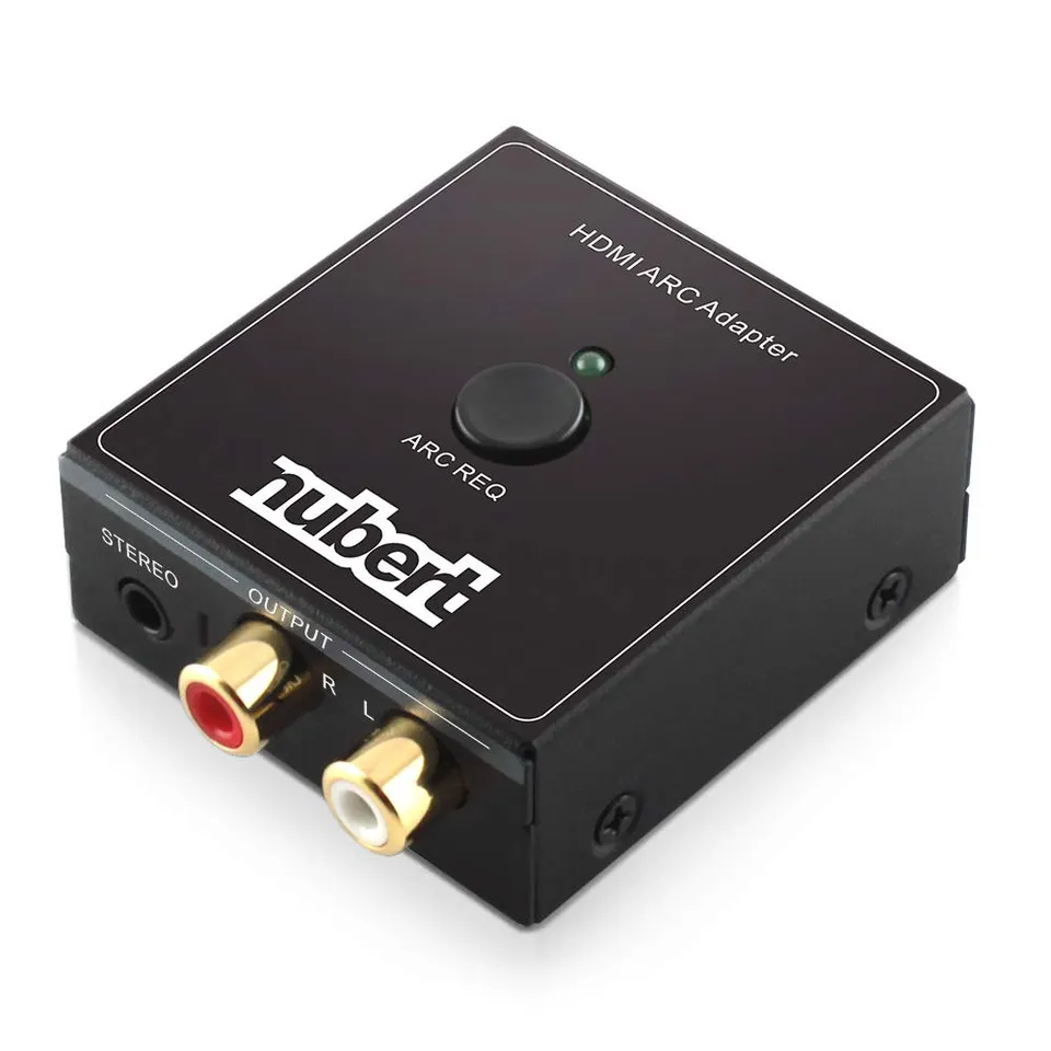 nubert-hdmi-arc-cinch-adapter-schwarz-extrahiert-tv-hdmi-arc-signal-auf-analogen image 1