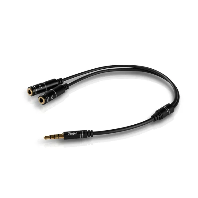 teufel-audio-y-splitter-kopfh-reranschlusskabel-3-5-mm-klinke-stecker-auf-2-buch image 1