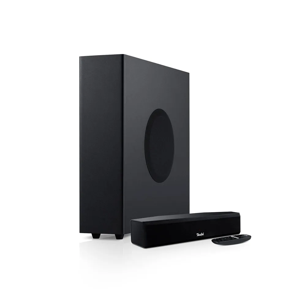 teufel-cinebar-one-2-1-soundsystem-schwarz-ultra-kompakte-soundbar-mit-t-6-subwo image 1