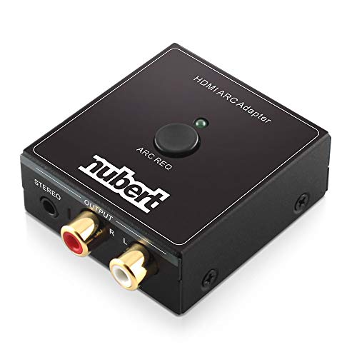 nubert-hdmi-arc-cinch-adapter-schwarz-extrahiert-tv-hdmi-arc-signal-auf-analogen image 4