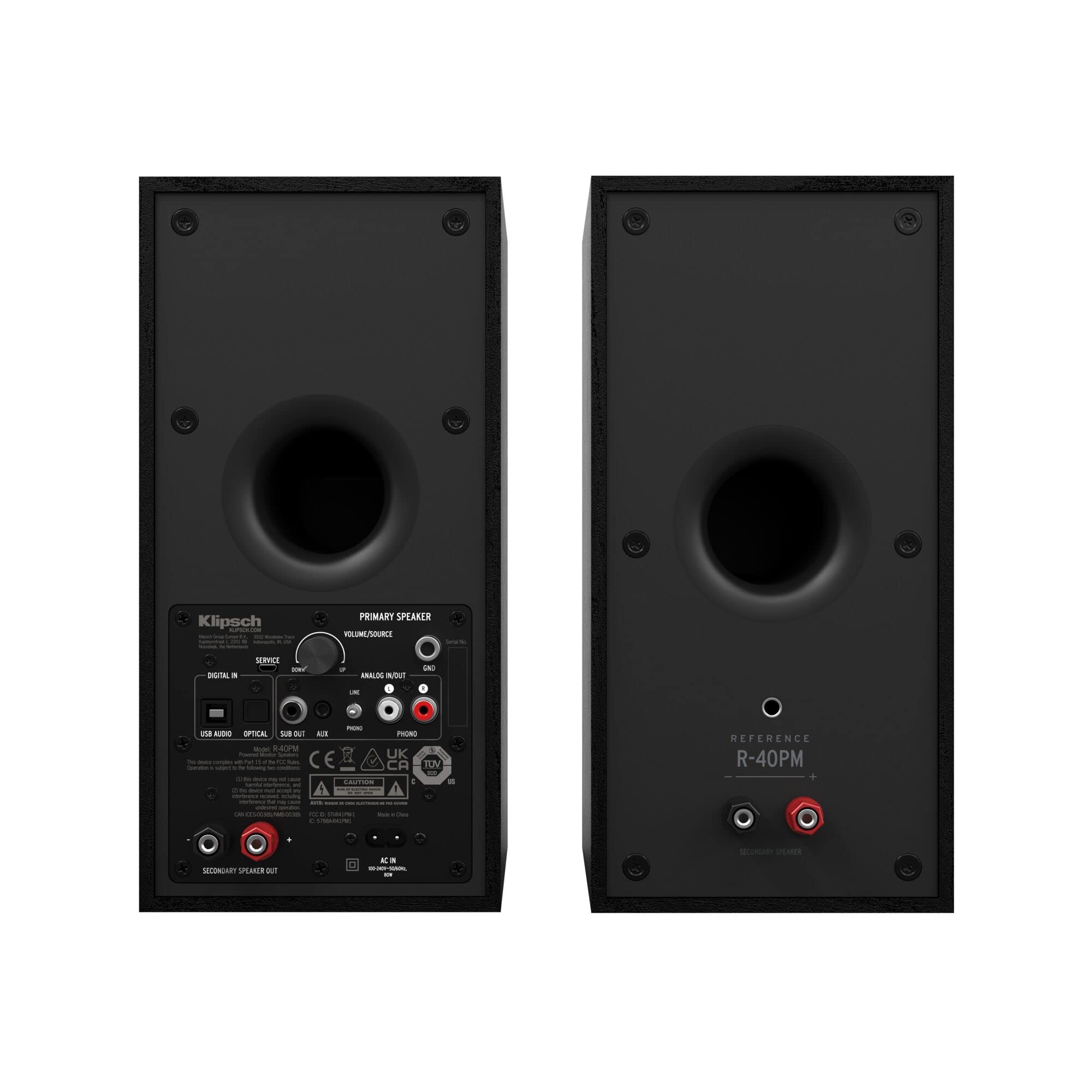 klipsch-r-40pm-aktive-stereo-lautsprecher-schwarz-powered-boxen-paar-mit-bluetoo image 4