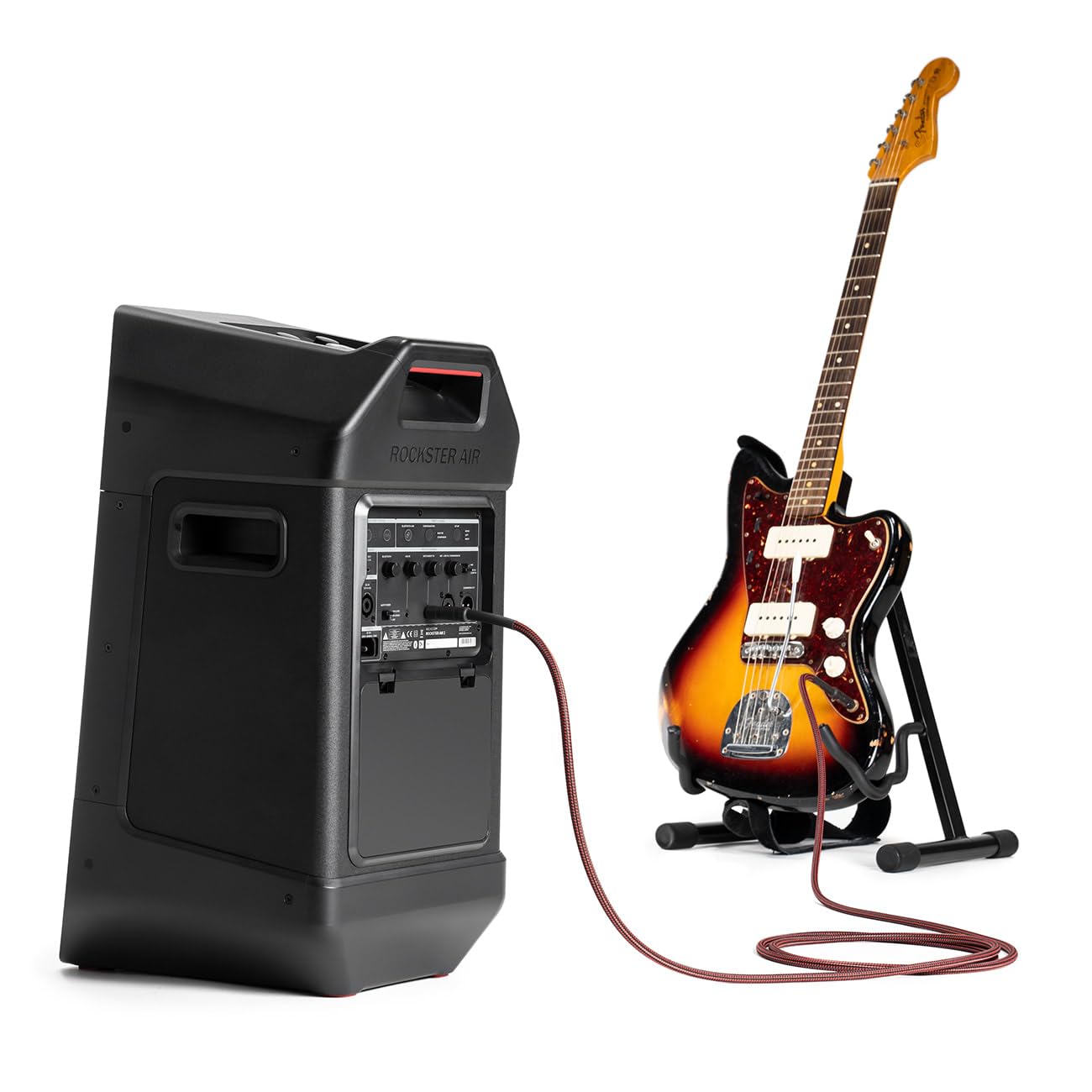 teufel-fender-x-rockster-air-2-tragbarer-bluetooth-party-lautsprecher-steel-blac image 2