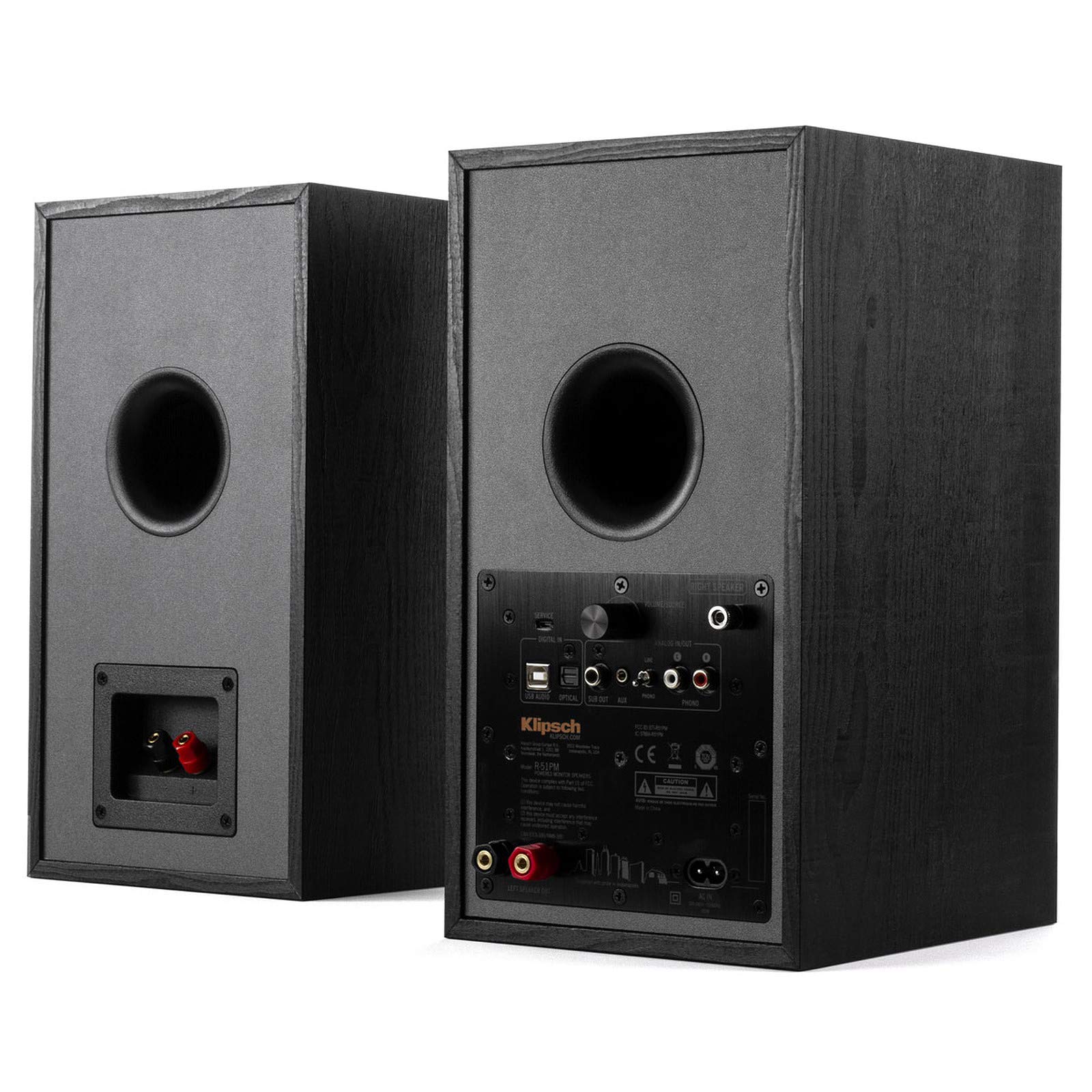 klipsch-r-51pm-aktives-regal-lautsprecher-paar-schwarz-mit-2x60-w-verst-rker-blu image 5