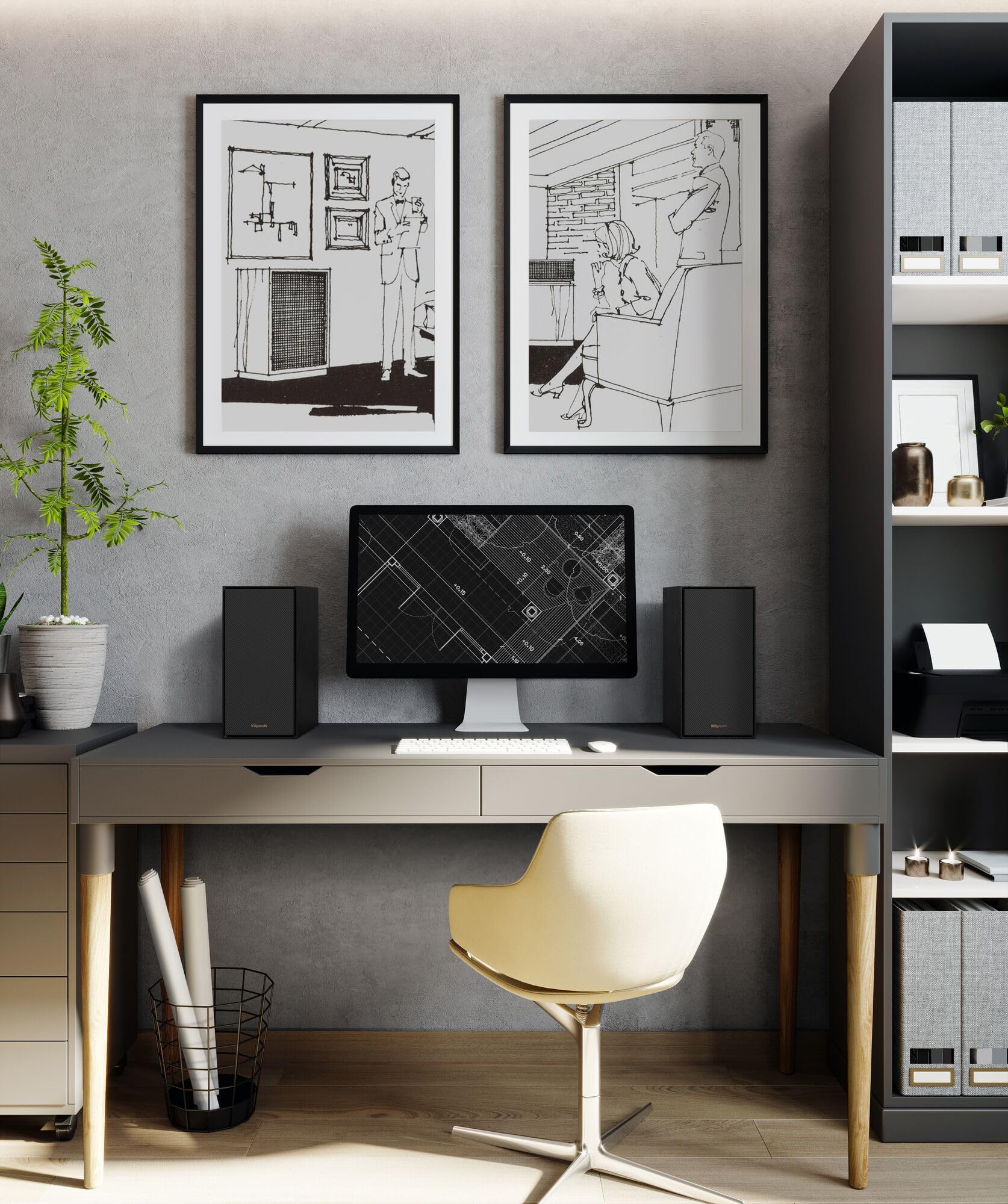 klipsch-r-40pm-aktive-stereo-lautsprecher-schwarz-powered-boxen-paar-mit-bluetoo image 6