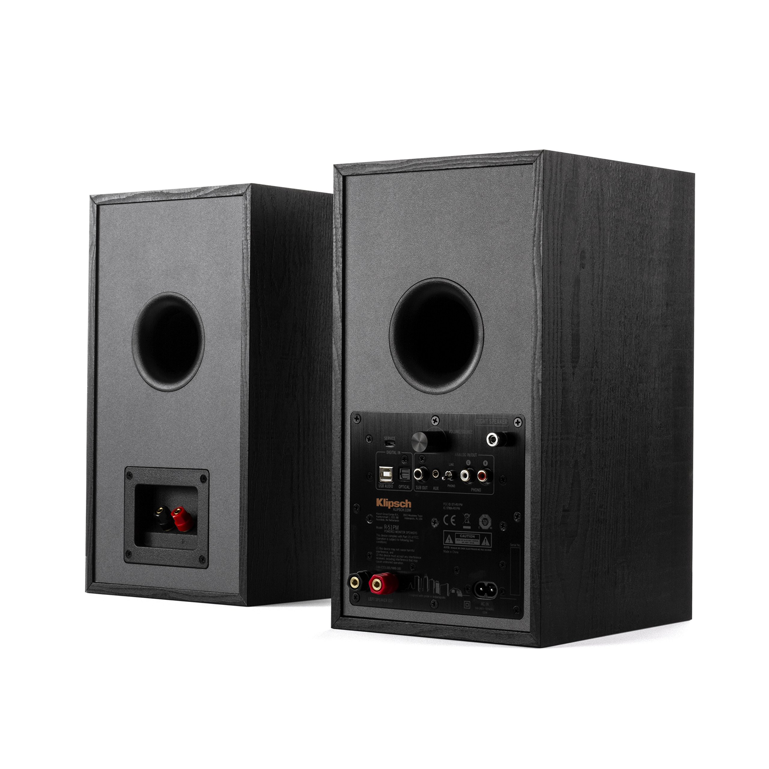 klipsch-r-51pm-aktives-regal-lautsprecher-paar-schwarz-mit-2x60-w-verst-rker-blu image 4
